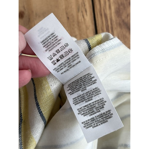 NWT! Women's Linen Blend Paper Bag Waist Ankle Pants, Primark, Sz: 10 (b9) - Picture 6 of 6